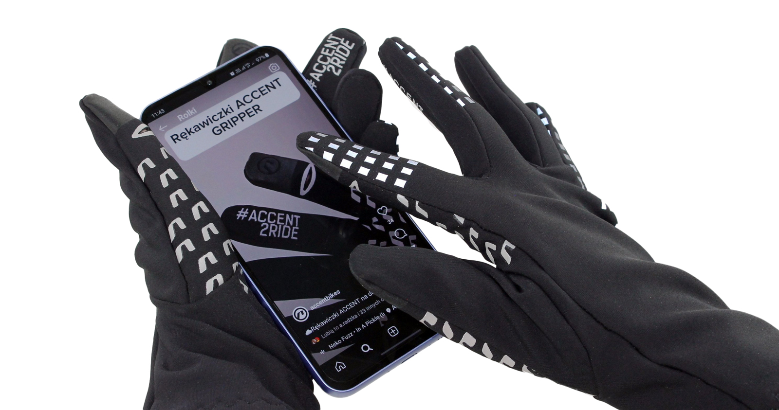 Rękawiczki jesienne i zimowe od Accent-Bikes odzież na zimę termiczna