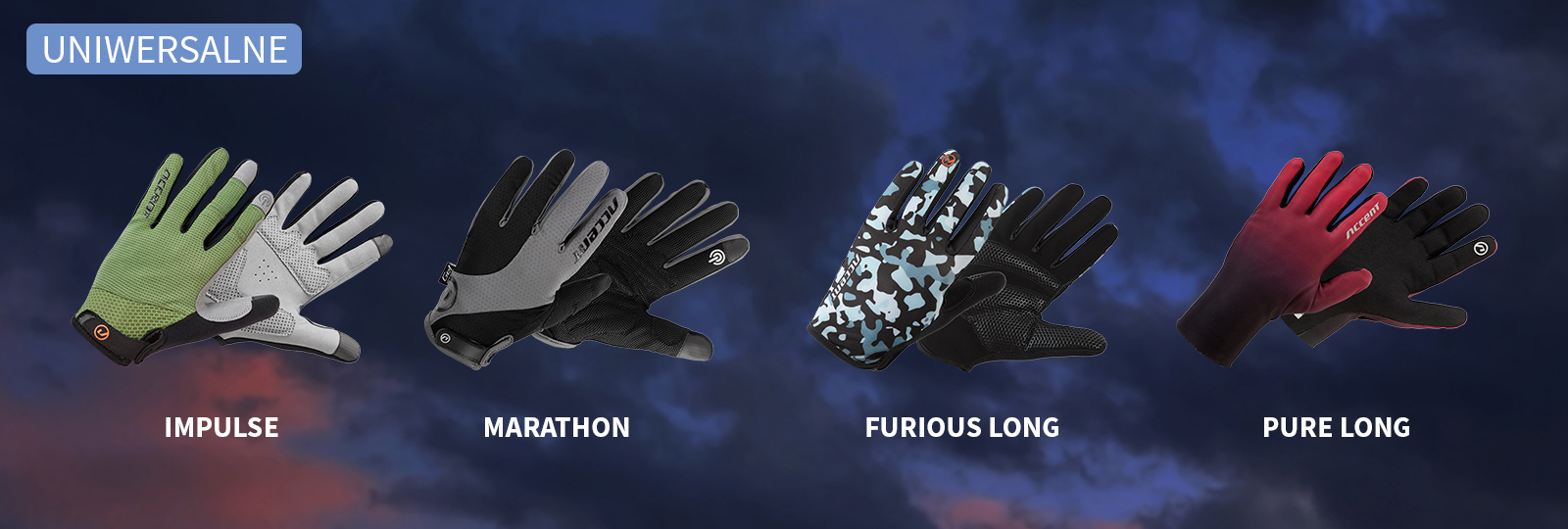 Rękawiczki jesienne i zimowe od Accent-Bikes odzież na zimę termiczna