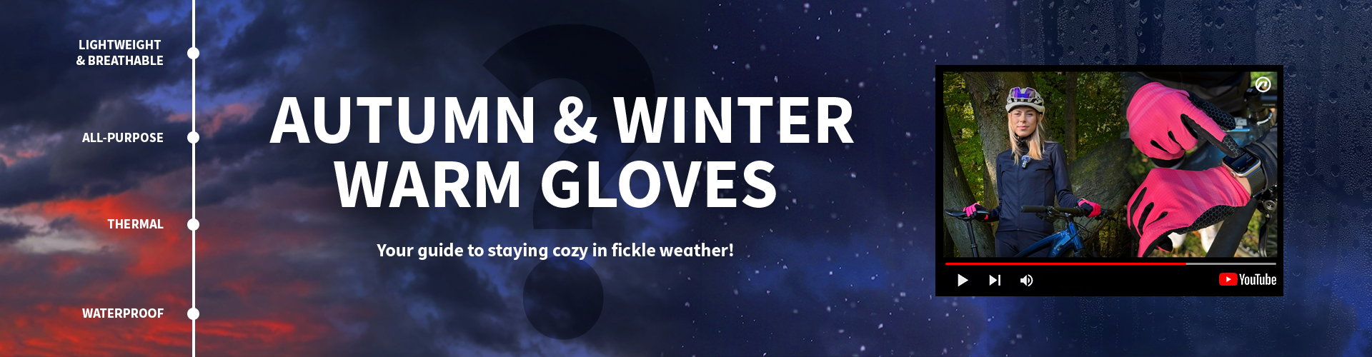 Accent-Bikes ciepłe rękawiczki na jesień i zimę - odzież termiczna