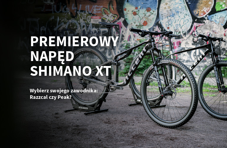Premiera Shimano XT w wyścigowych modelach Accent Razzcal Carbon i Peak Carbon Boost