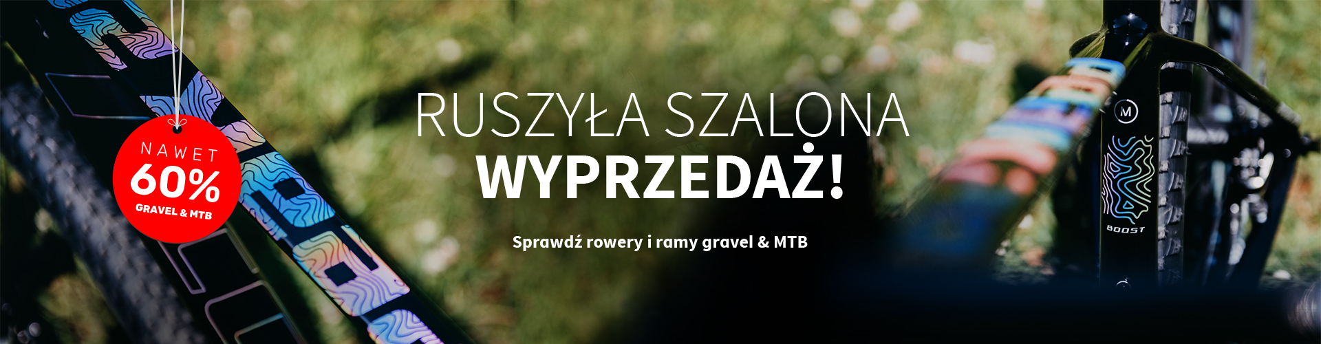 Szalona wyprzedaż na Accent - rowery i ramy MTB i GRAVEL w obniżonych cenach!